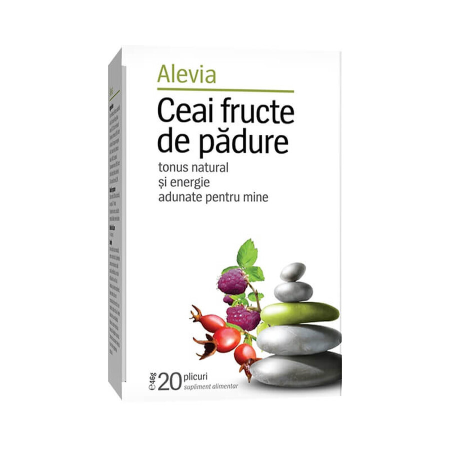 Ceai de fructe de padure, 20 plicuri, Alevia