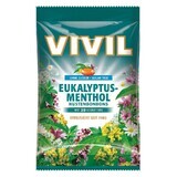 Sugar-free candy with eucalyptus and menthol, 60 g, Vivil