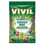 Sugar-free candy with natural herbs and mint, 60 g, Vivil