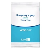 ApteoCare steriele wattenstaafjes 9cmx9cm 17-draads 3 st.