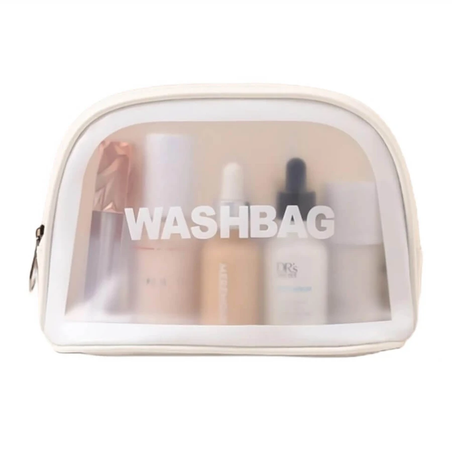 Ecarla Washbag faltbare Kosmetiktasche Weiß