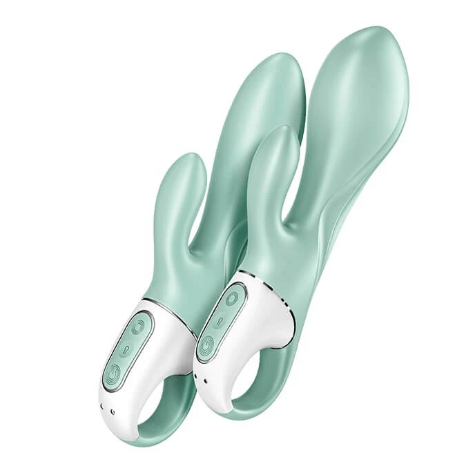 Satisfyer Luchtpomp Bunny 5+ Vibrator met pomp Mint