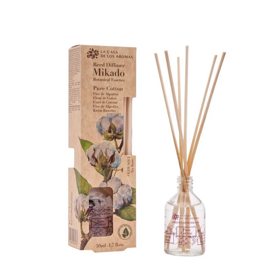 La Casa de los Aromas Mikado Botanische Geurstokjes Katoen, 50ml