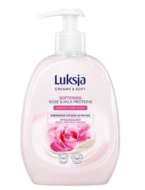 Luxja, Romige vloeibare zeep Roos en Melkeiwit, 500 ml