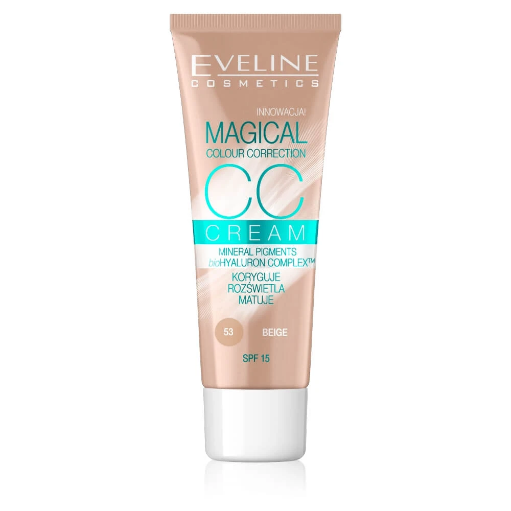 Eveline Cosmetics Magical Colour CC Cream Multifunctionele foundation 53 Beige, 30 ml