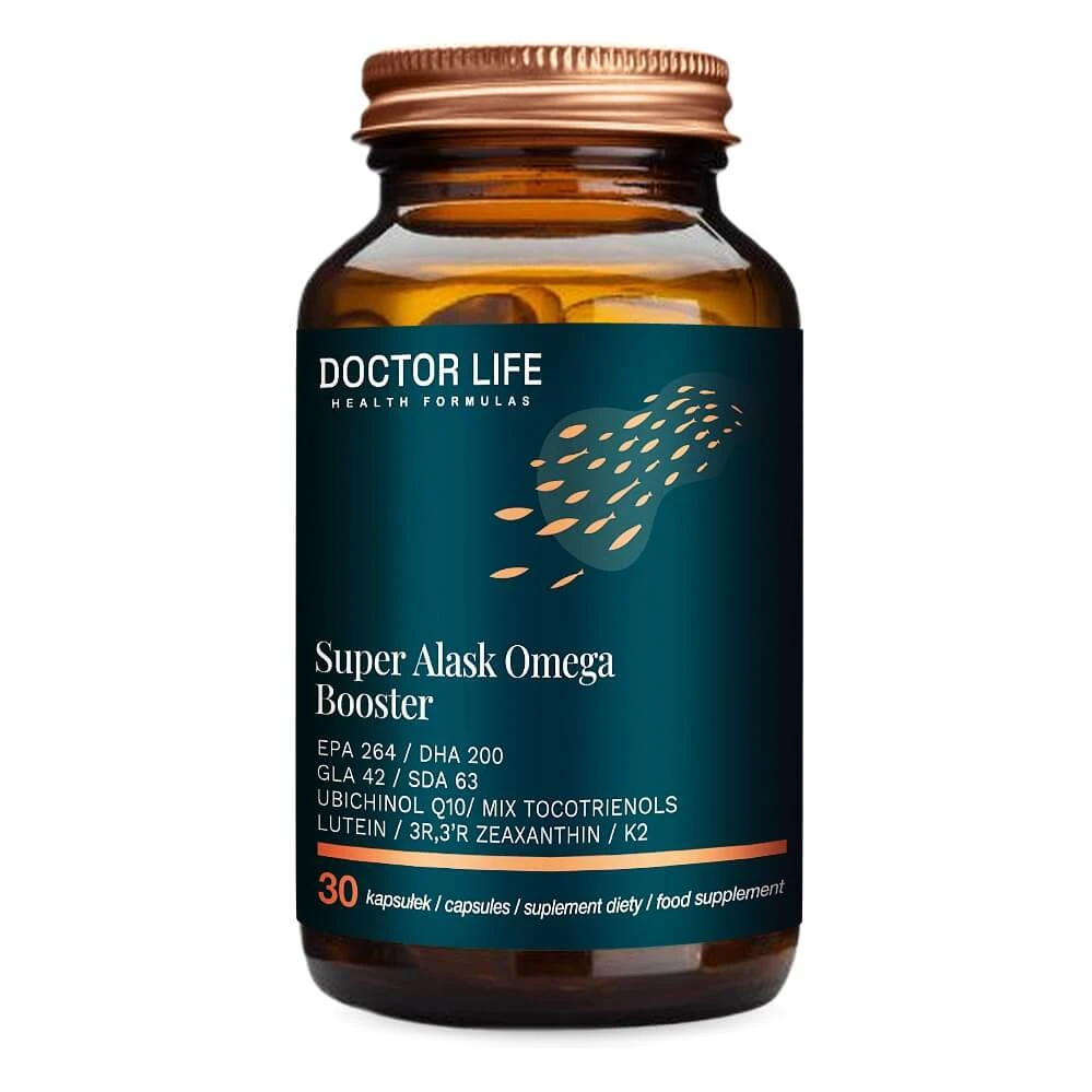 Doctor Life Super Alask Omega Booster om het hart te ondersteunen en ontstekingen te verminderen, 30 capsules