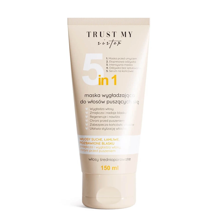 Trust My Sister 5-in-1 Masker voor middellang haar, 150 ml