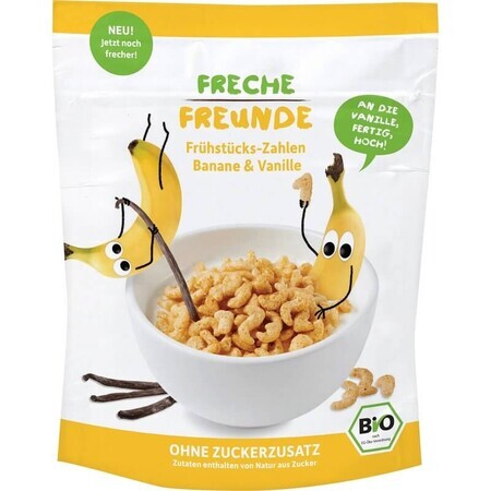 Eco ontbijtgranen met banaan en vanille, 125 gr, Freche Freunde