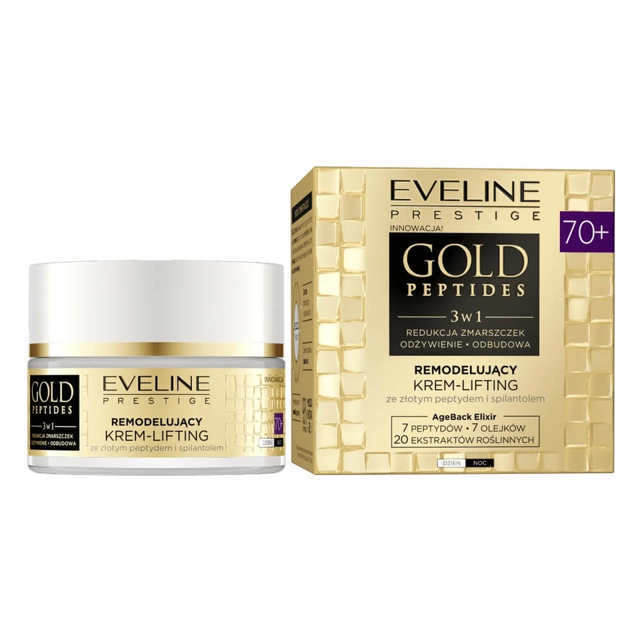 Eveline Cosmetics Gouden Peptiden Remodellerende Lifting Crème 70+, 50 ml