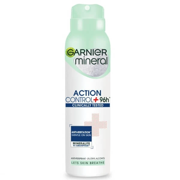 Garnier Mineral Action Control+ Antitranspiratiespray, 150ml