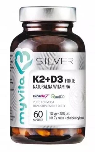 MyVita Silver Vitamine K2+D3 Forte 60 capsules