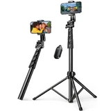 Selfie stick Ugreen LP680 met statief en 1,8 m Bluetooth afstandsbediening - zwart