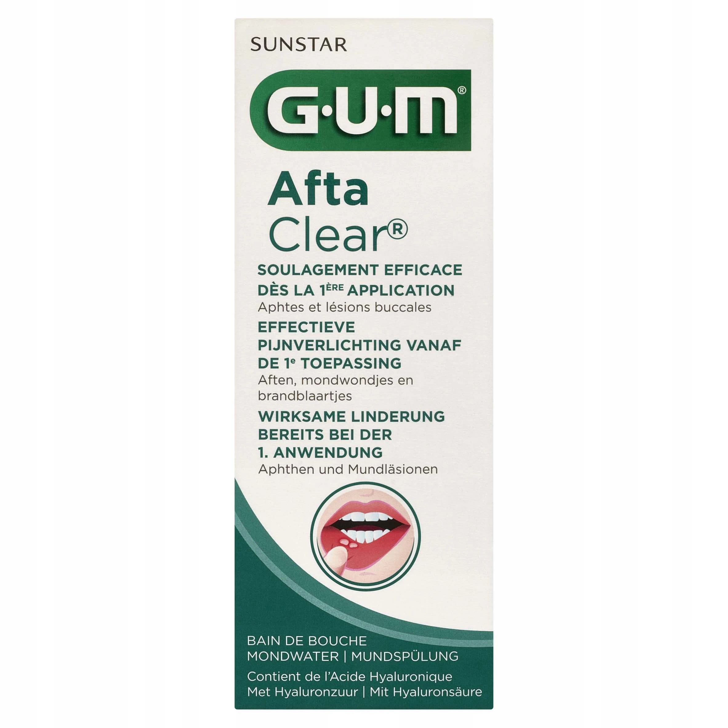 Sunstar GUM, Afta Helder Vloeibaar 2410, 120 ml