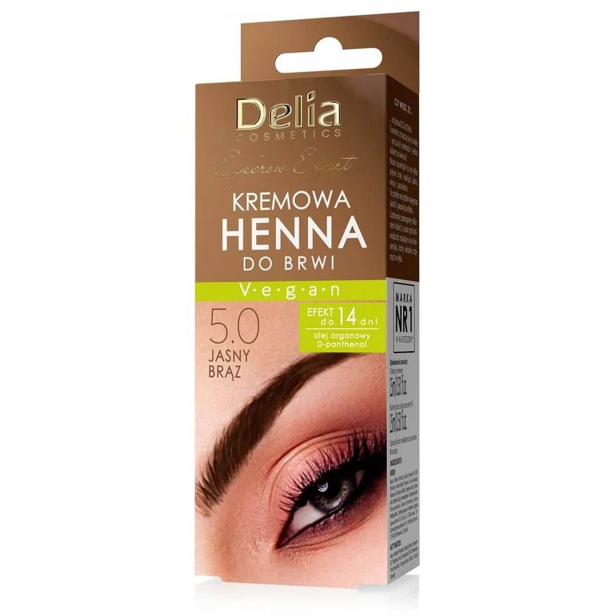 Delia Wenkbrauw Expert Crème wenkbrauw henna 5.0 Lichtbruin, 15 ml