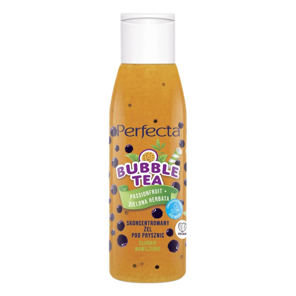 Perfecta Bubble Tea Douchegel Passievrucht + Groene Thee, 100 ml
