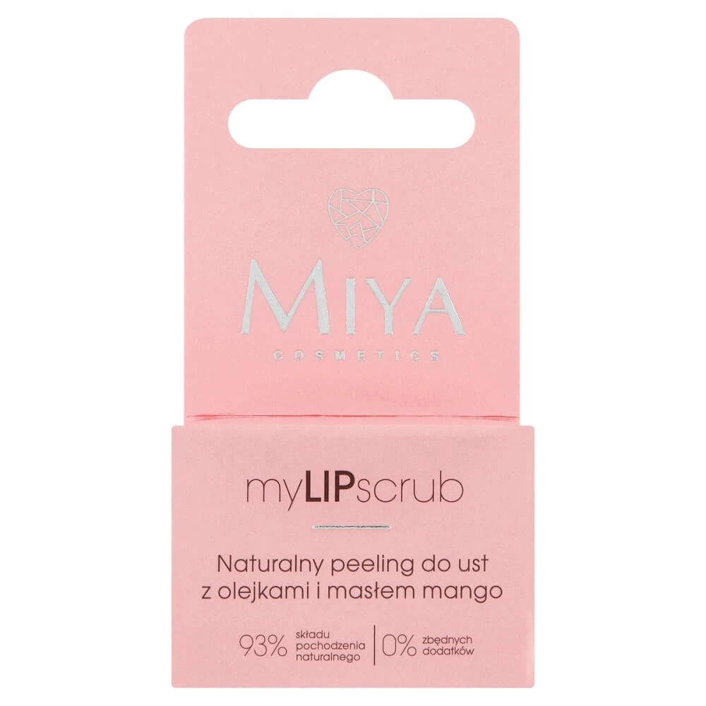 Miya Cosmetics MyLIPscrub Natuurlijke lipscrub met oliën en mangoboter, 10 g