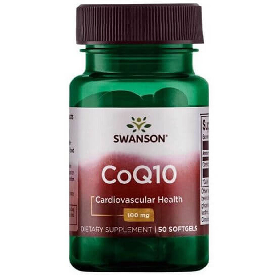 Coenzyme Q10 100 mg, 50 capsules, Swanson