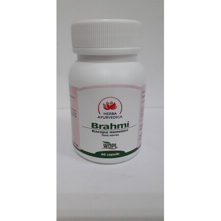 Brahmi, 60 capsule, erbe ayurvediche