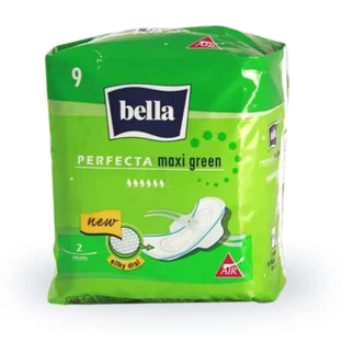Prosoape sanitare, Bella Perfecta Maxi Green, Silky Drai, 9 buc