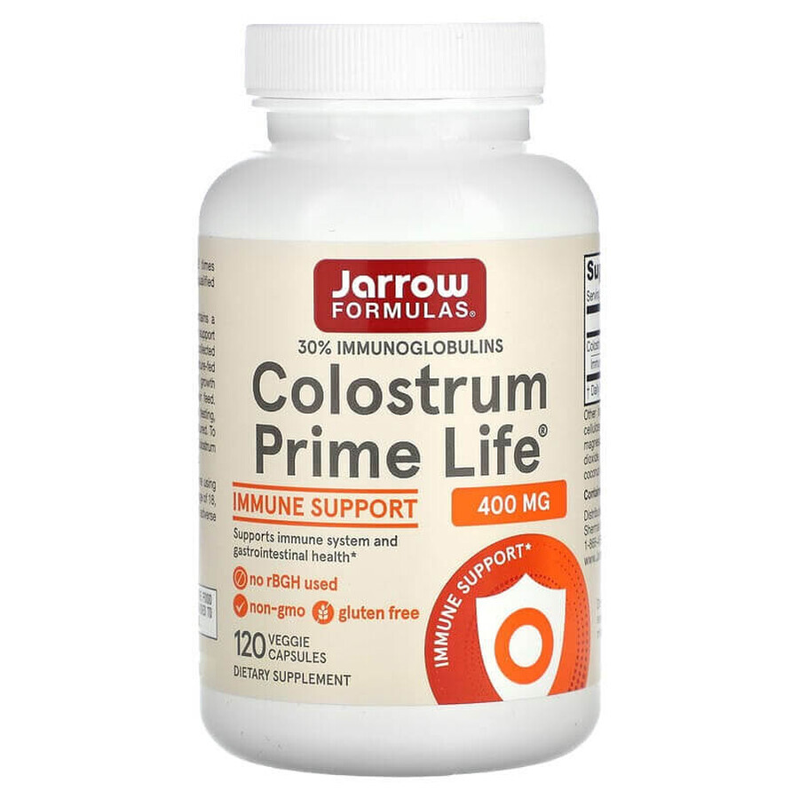 Colostrum Prime Life 400mg, 120 capsule, Jarrow Formulas