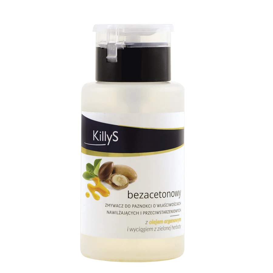 KillyS Acetone-free nail polish remover with argan oil, 200ml