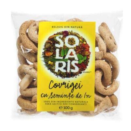 Bretzels complets aux graines de lin, 100 g, Solaris