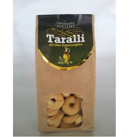 Tiralli Gourmet Brezeln mit nativem Olivenöl extra, 250 g, Tentazioni Pugliesi