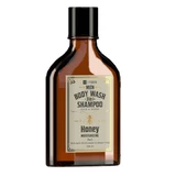 HiSkin Men Whisky Body Wash Gel and Hair and Beard Shampoo 3-in-1 Honey, 100 ml