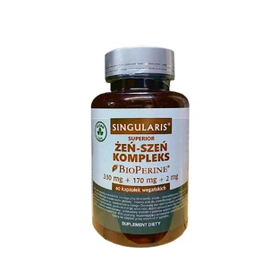 Singularis, Ginseng Bioperine Complex, 60 capsules
