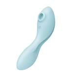 Satisfyer Curvy Trinity 5+ Clitoris Stimulator met Vibratie Blauw, 1 stuk