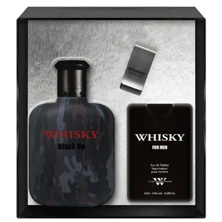 Evaflor Whisky Black Op Eau de Toilette, 100ml + Eau de Toilette, 20ml + Notizclip