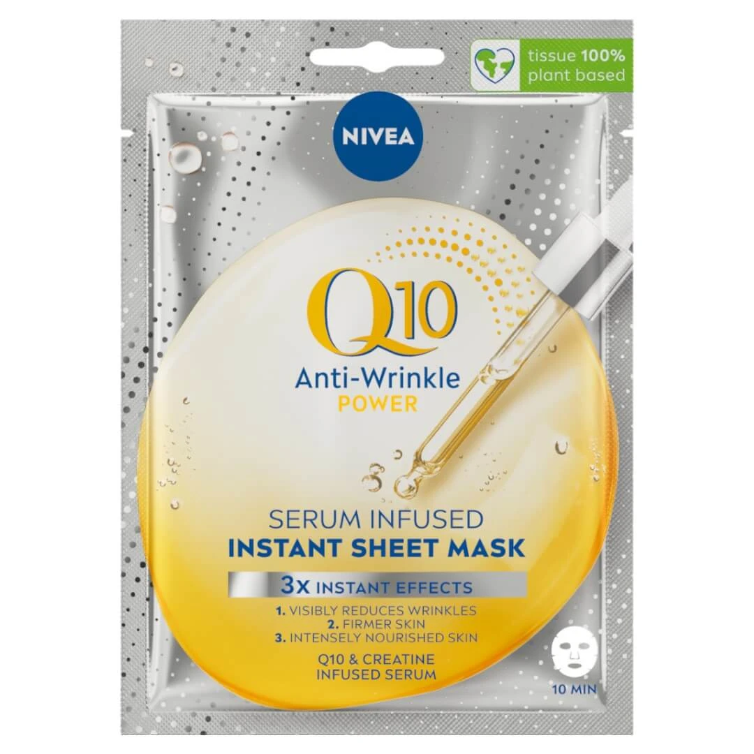 Nivea Q10 Masker in vel met antirimpelserum, 1 stuk