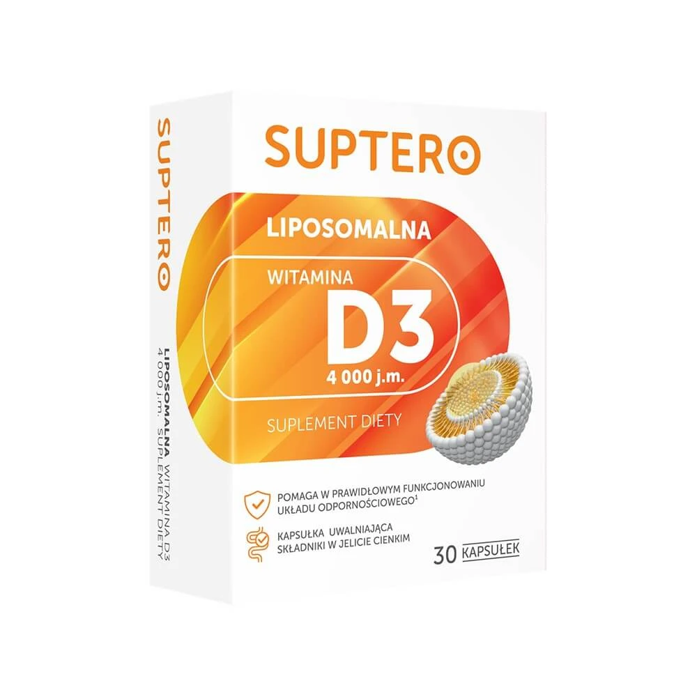 Suptero Liposomale Vitamine D3 4000 IE, 30 capsules
