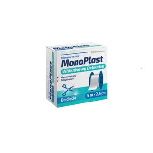 MonoPlast, Delicate Nonwoven Adhesive, 5m x 1.25cm