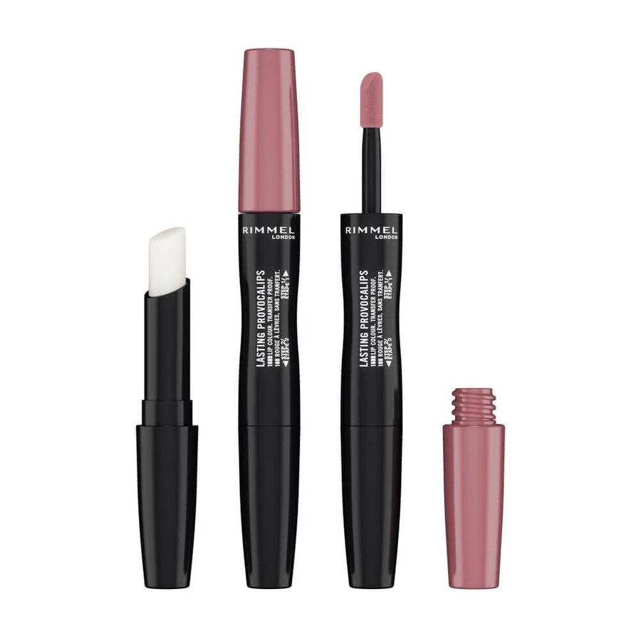 Rimmel Lasting Provocalips Long-lasting lipstick 2-in-1 400 Grin amp; Bare It, 6ml