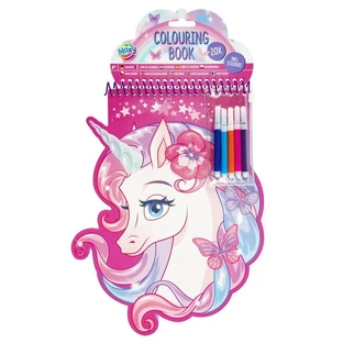 Livre de coloriage en forme d'animal. Licorne