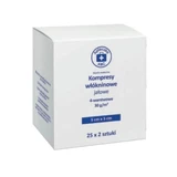 ABC First Aid Kit, Non-woven sterile compresses 4 layers 30g 5cm x 5cm, 25 x 2 pieces