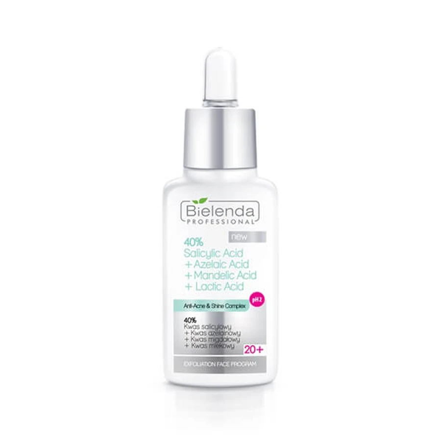 Bielenda 40% acid salicilic + acid azelaic + acid mandelic + acid lactic, 30 ml