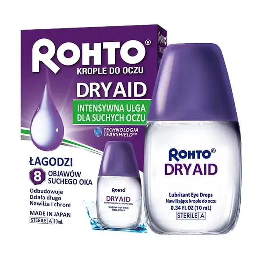 Rohto Dry Aid Gotas oculares, 10 ml