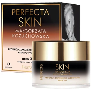 Perfecta Skin Małgorzata Kożuchowska Straffende Tages- und Nachtcreme 50+, 50 ml