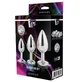 Dream Toys Gleaming Love Silver Plug Set anal plug, 3 pieces