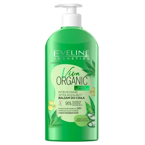 Eveline Cosmetics Viva Organic Body Lotion bioAloe + Hennepolie, 350 ml