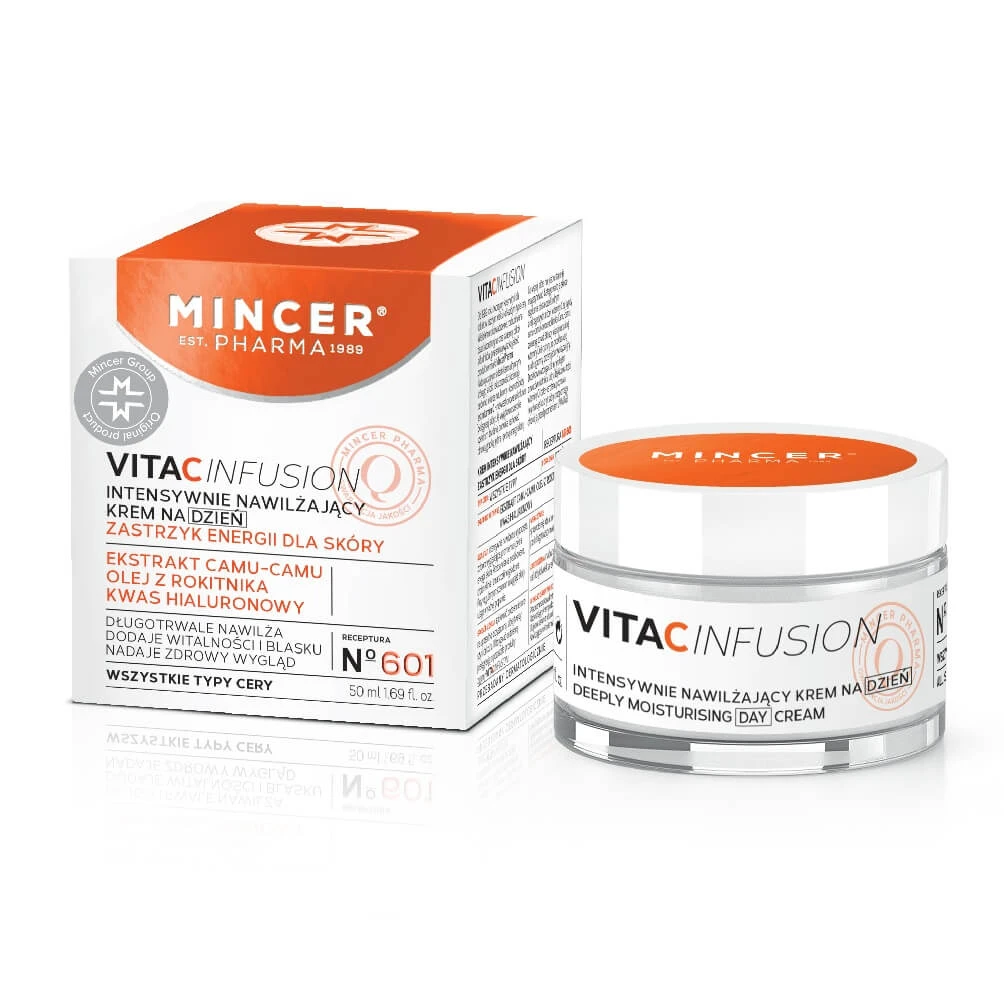 Mincer Pharma Vita C Infusion Intensief Hydraterende Dagcrème Nr.601, 50 ml