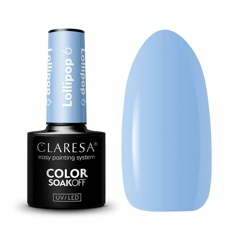 Claresa Soak Off UV/LED Lollipop Hybride Lak 6, 5 g