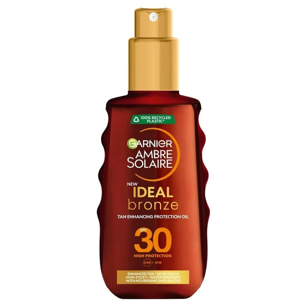 Garnier Ambre Solaire Ideale Bronzen Zon Versnellende Olie SPF30, 150 ml