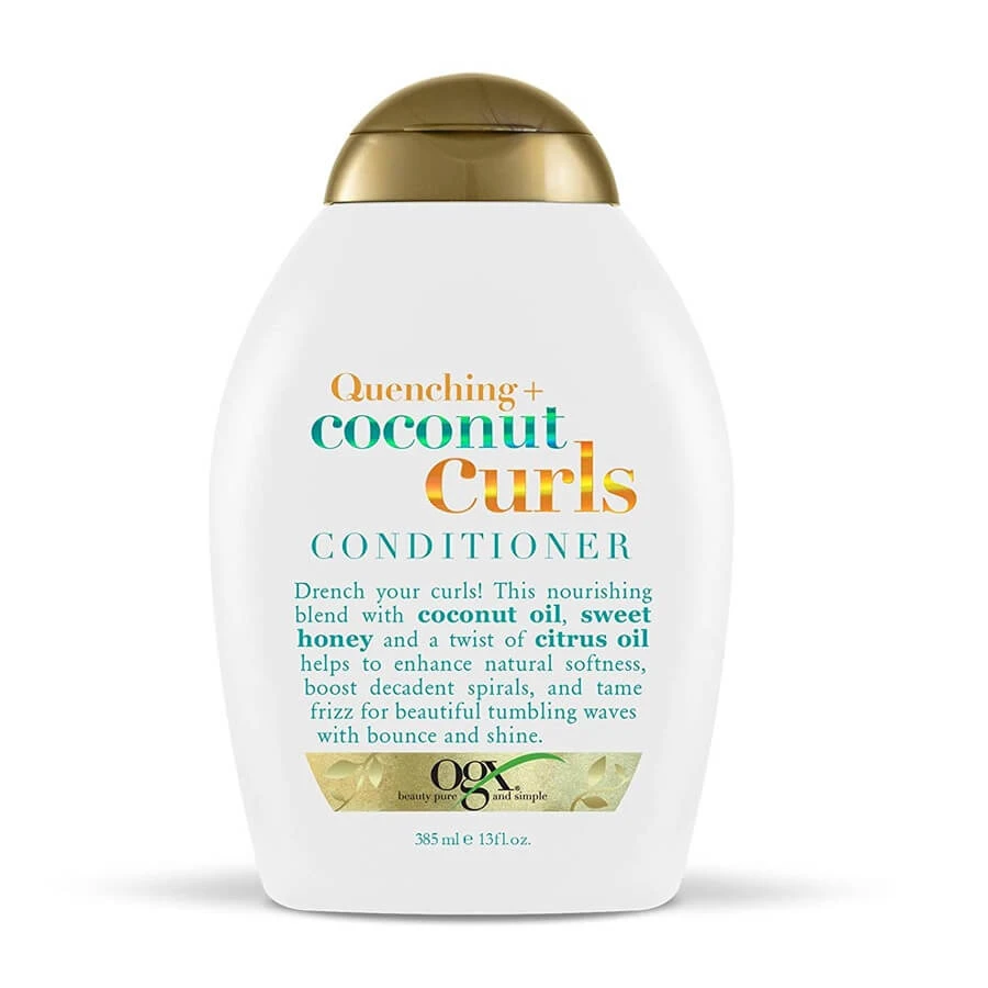 Organix Quenching + Coconut Curls Conditioner for curly hair, 385ml