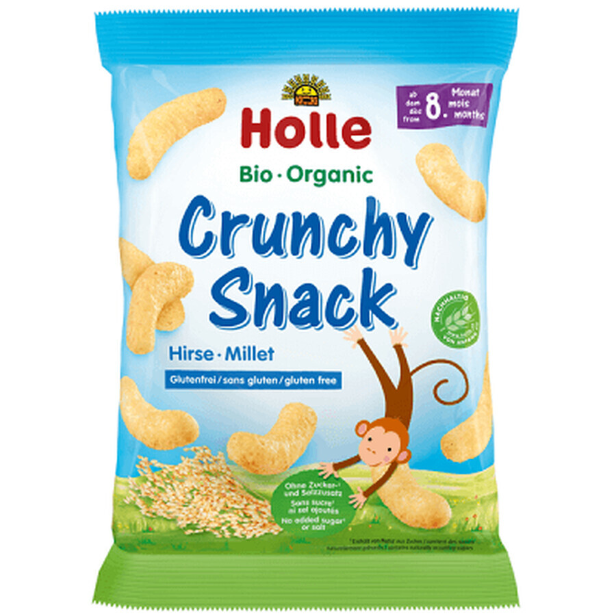 Crunchy Snack with sugar-free millet, +8 months, 25 g, Holle Baby Food