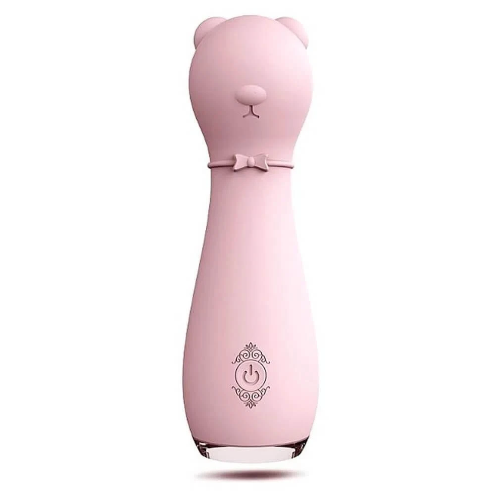Bonnie katvormige verlichte vibrator met 9 vibratiestanden Licht Roze
