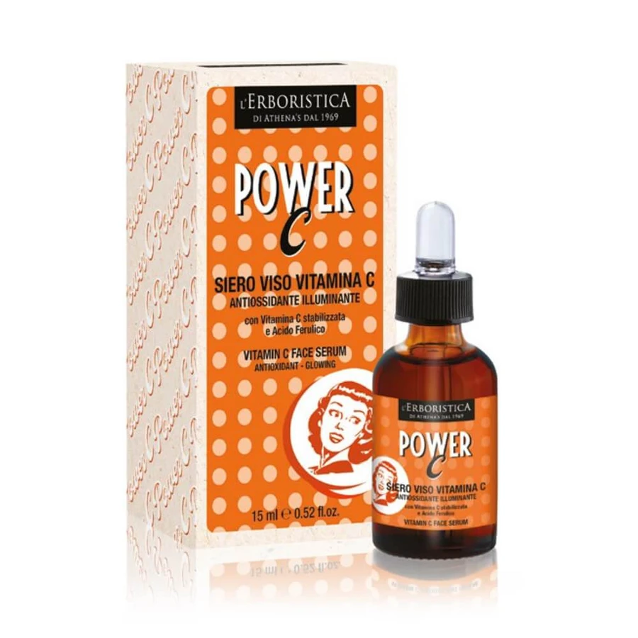 L Erboristica Vintage Power C Suero Facial con Vitamina C, 15 ml
