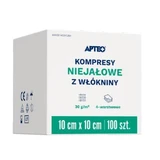 ApteoCare non-sterile non-woven compresses 10x10cm 100 pieces